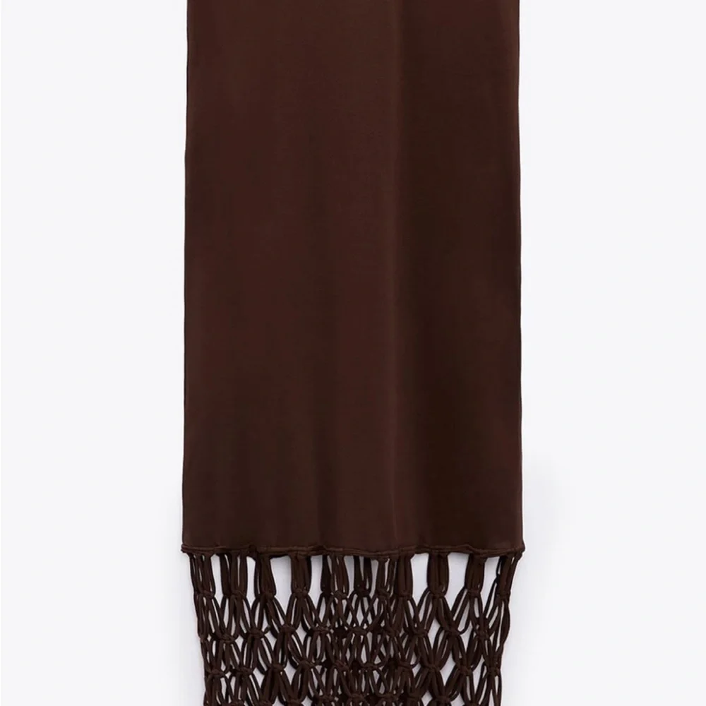 Zara COMBINATION MACRAMÉ DRESS - Picture 4 of 6